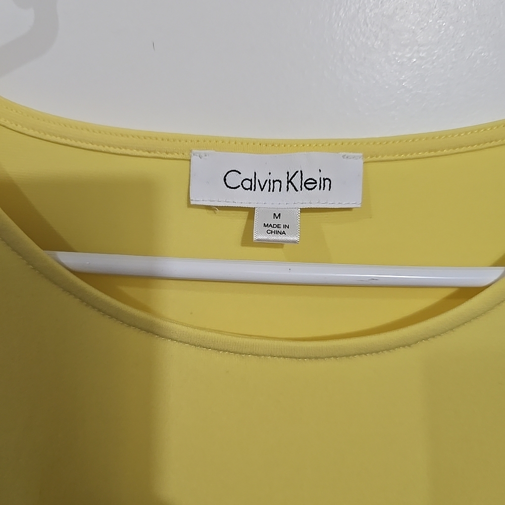 Calvin Klein Yellow Sleeveless Top - Picture 2 of 8